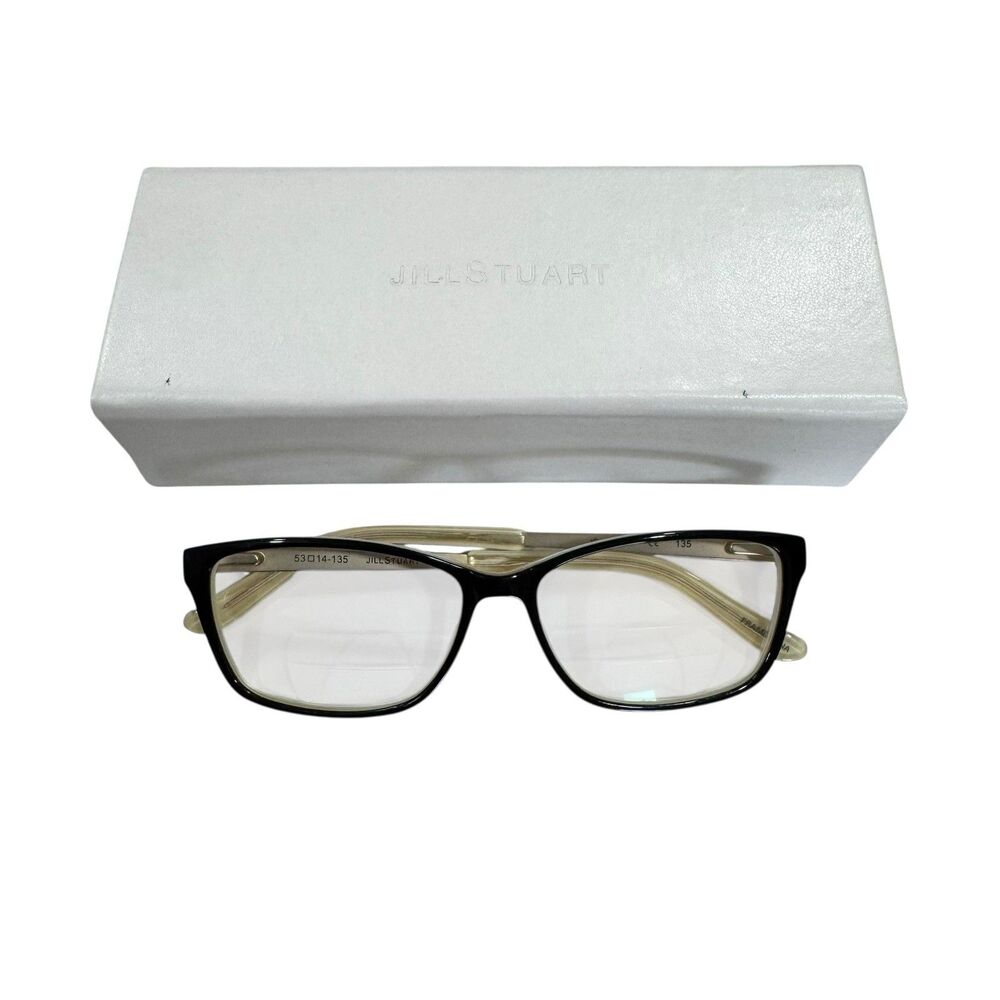 Jill Stuart JS 320-2 Eyeglasses Frames Only  53-14-135 Plastic Black Gold Bling